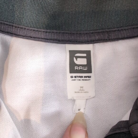 G-Star Raw Sweater Collared Full Zip Green M Medium Yellow Long Sleeve Jacket - Picture 8 of 16